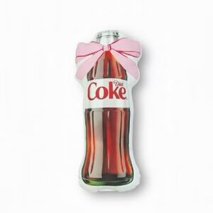 Diet Coke Bottle Novelty 19’ Plush Throw Pillow White NWT